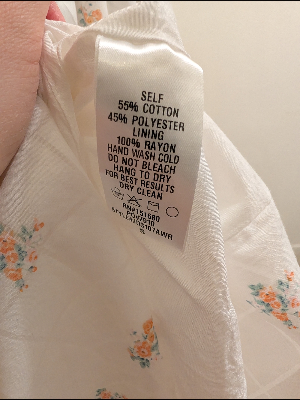 Worth Collective Storia White Floral Smocked Cottagecare Dress - Picture 6 of 6